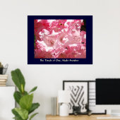 Touch One, Heals Another Art Print Pink Rhodies Poster (Heimbüro)