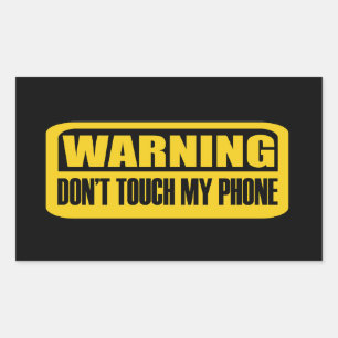 Touch Rechteckiger Aufkleber