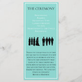 Touch Silver Wedding Suite Brautparty Zeremonie Programm (Rückseite)