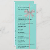 Touch Silver Wedding Suite Brautparty Zeremonie Programm (Vorne/Hinten)