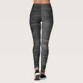 Touch von Elegance - Graue Textur & Chic Pink Leggings (Rückseite)