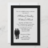 Touch von Gay Wedding Einladung (Vorderseite)