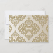 Touch von Gold RSVP Karte (Rückseite)