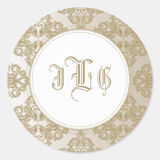 Touch von Gold Runder Aufkleber (Vorderseite)