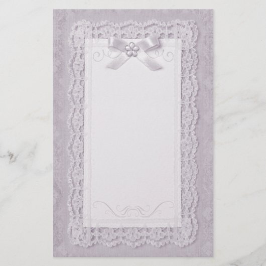 Touch von Lace - Lavendel Briefpapier (Vorderseite)