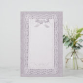 Touch von Lace - Lavendel Briefpapier (Stehend Vorderseite)