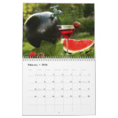 Touch von Land Kalender-Blumen in den Stiefeln Kalender (Feb 2026)