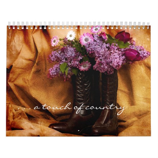 Touch von Land Kalender-Blumen in den Stiefeln Kalender (Titelbild)