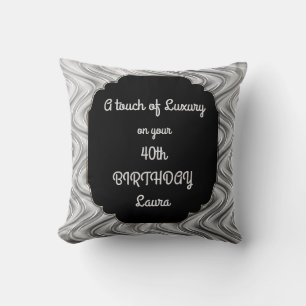 Touch von Luxus 40. Geburtstag Design Kissen