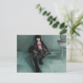 Touch von Rosa Postkarte (Stehend Vorderseite)