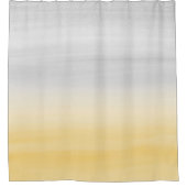 Touch Yellow Grau Wasserfarbe Abstrakt #1 Duschvorhang (Vorderseite)