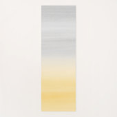 Touch Yellow Grau Wasserfarbe Abstrakt #1 Yogamatte (Vorderseite)