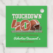 Touchdown 40 Funny Football 40. Geburtstag Geschenkanhänger (Rückseite)