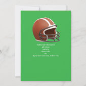 Touchdown 50 Funny Football 50. Geburtstag Einladung (Rückseite)