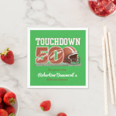 Touchdown 50 Funny Football 50. Geburtstag Serviette (Beispiel)