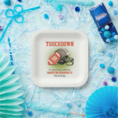 Touchdown 50 Vintag Football 50. Geburtstag Pappteller (Party)