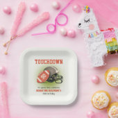 Touchdown 50 Vintag Football 50. Geburtstag Pappteller (Party)