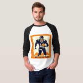Touchdown American Football Art Deco Graphic T-Shirt (Vorne ganz)
