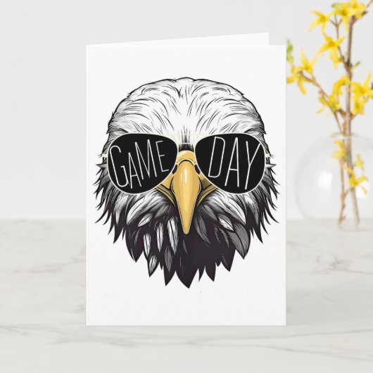 Touchdown American Footll Game Day Erntedank Ld Karte (Gelbe Blume)