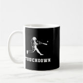 Touchdown Baseball Humor Lustiger Touchdown Baseba Kaffeetasse (Links)