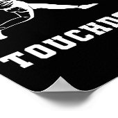Touchdown Baseball Humor Lustiger Touchdown Baseba Poster (Ecke)