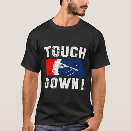 Touchdown Baseball Inspiriert Doppelspielpraxis G T-Shirt (Vorderseite)