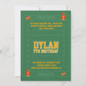 Touchdown Birthday Invitation – Football Party Inv Einladung (Rückseite)