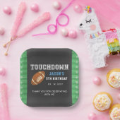 Touchdown Boy Fußball Pappteller (Party)
