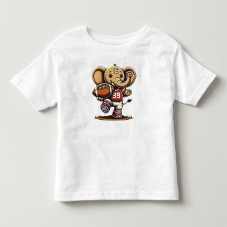 Touchdown Elephant: Cartoon Football Kleinkind T-shirt