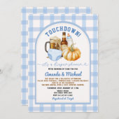 Touchdown es ist ein Windeln Dusche Pumpkin Bierfa Einladung (Vorne/Hinten)