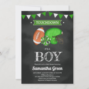 Touchdown Es ist eine Boy Baby Dusche Einladung
