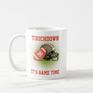 Touchdown Fifty Vintage-Fußball 50. Geburtstag Kaffeetasse