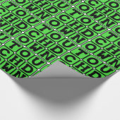 Touchdown, Football Score Geschenkpapier (Ecke)