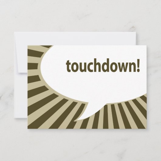 Touchdown! (Fußball/Superbowl-Party) Einladung (Vorderseite)