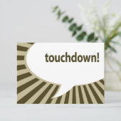 Touchdown! (Fußball/Superbowl-Party) Einladung (Stehend Vorderseite)