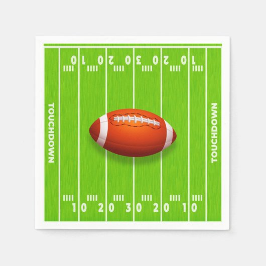 Touchdown-Fußballfeld Serviette (Vorderseite)