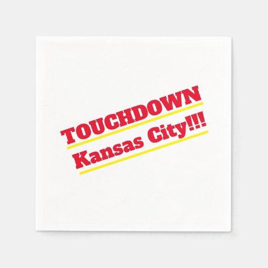 Touchdown Kansas City Cocktail Napkins Serviette (Vorderseite)