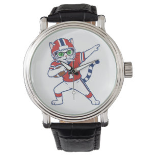 Touchdown-Katze  Armbanduhr