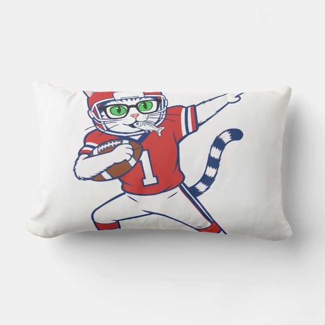 Touchdown-Katze  Lendenkissen (Vorderseite)