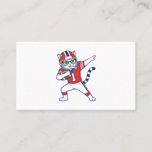 Touchdown-Katze Visitenkarte (Vorderseite)