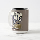 Touchdown King Football Zweifarbige Tasse (Vorderseite Links)