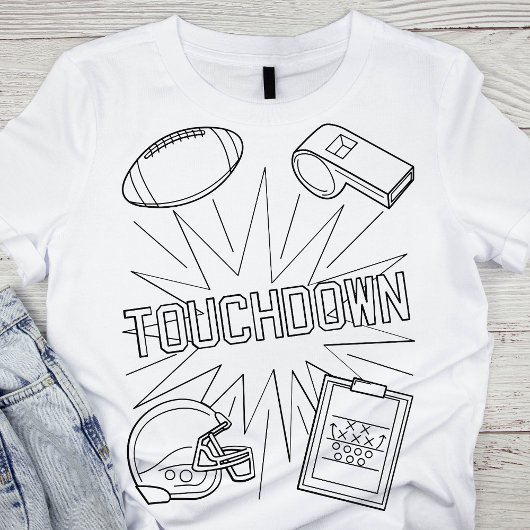 Touchdown Line Art T-Shirt