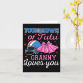 Touchdown oder Tutu Granny Lieben Sie Fußball Gesc Karte (Gelbe Blume)