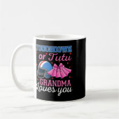 Touchdown oder Tutu Oma liebt dich Football Geschl Kaffeetasse (Links)