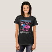 Touchdown oder Tutu Oma liebt dich Fußball Geschle T-Shirt (Vorne ganz)