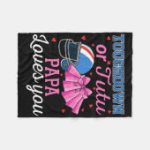 Touchdown oder Tutu Papa liebt dich Football Gesch Fleecedecke (Vorderseite (Horizontal))