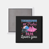 Touchdown oder Tutu Papa liebt dich Football Gesch Magnet (Vorderseite/Rückseite)