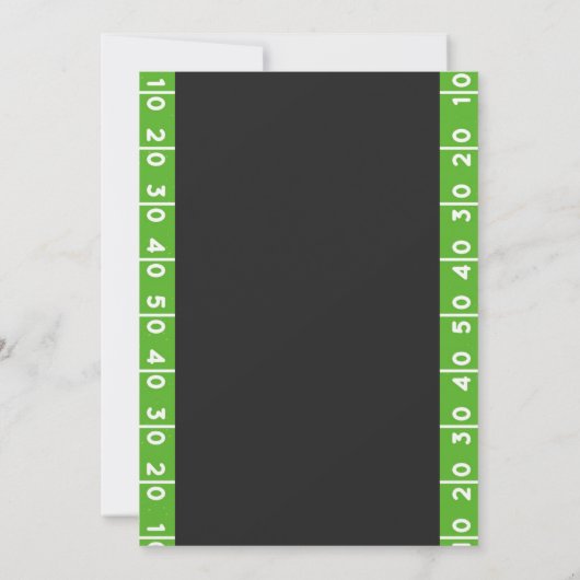 Touchdown- oder Tutus-Genderdarstellung Einladung (Rückseite)