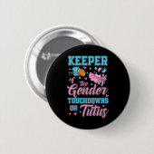 Touchdown oder Tutus Lustiger Hüter des Geschlecht Button (Vorne & Hinten)