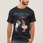 Touchdown oder Tutus Shirt Gender Reveal Baby Dusc (Vorderseite)